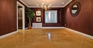 Concrete floor - Living room